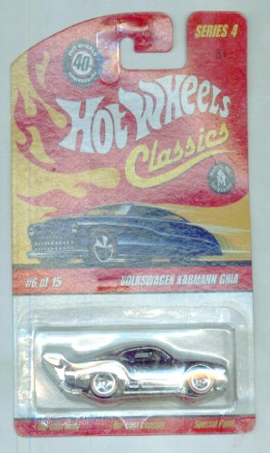 ۥåȥ ޥƥ ߥ˥ ۥåȥ Hot Wheels Classic Series 4 Red Line 6 of 15 SILVER Volkswagen Karmann Ghia 1:64 Scaleۥåȥ ޥƥ ߥ˥ ۥåȥ