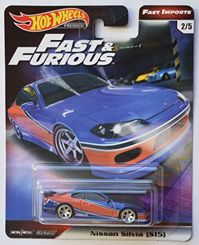 ホットウィール Hot Wheels プレミアム ファストインポート ニッサン シルビア(S15) Fast & Furious ワイルドスピード 2/5 ブルー NISSAN 日産 ビークル ミニカー