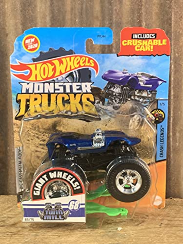 ホットウィール Hot Wheels モンスタートラック ツインミル69/75 クラッシュレジェンド1/5 ダイキャストメタルボディ クラッシャブルカーつき ビークル ミニカー