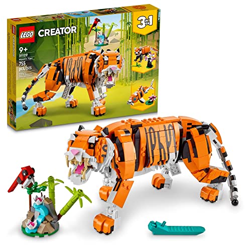 レゴ クリエイター LEGO Creator 3 in 1 Majestic Tiger Building Set, Transforms from Tiger to Panda or Koi Fish Set, Animal Figures, Collectible Building Toy, Gifts for Kids, Boys & Girls 9 Plus Years Old, 31129レゴ クリエイター