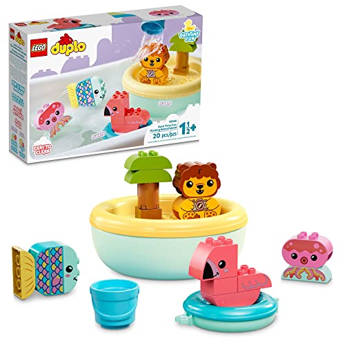 レゴ デュプロ LEGO DUPLO Bath Time Fun: Floating Animal Island 10966 Bath Toy for Babies and Toddlers 1.5 Plus Years Old, Baby Bathtub Water Toys, Easy to Cleanレゴ デュプロ