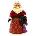 GlXR Enesco u CeA COf AJ Enesco Jim Shore Heartwood Creek Pint Sized Santa with Wreath Figurine, 5-InchGlXR Enesco u CeA COf AJ