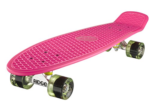 楽天angelicaスタンダードスケートボード スケボー 海外モデル 直輸入 Ridge Skateboards Children Kids Big Brother Large Retro Cruiser-Pink/Clear Green Wheels, 27 Inchスタンダードスケートボード スケボー 海外モデル 直輸入