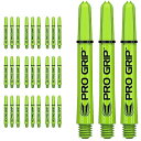 海外輸入品 ダーツ シャフト Target Darts 10 x Sets of Green Pro Grip Shaft Medium - 30 in Tot...