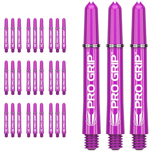 海外輸入品 ダーツ シャフト Target Darts 10 x Sets of Purple Pro Grip Shaft Intermediate - 30 in Total海外輸入品 ダーツ シャフト