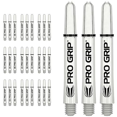 海外輸入品 ダーツ シャフト Target Darts 10 x Sets of White Pro Grip Shaft Intermediate - 30 in Total海外輸入品 ダーツ シャフト
