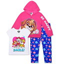 パウパトロール 子供服 半袖Tシャツ ジョガーパンツ 3点セット 2T 日本サイズ95相当 スカイ ラブル 複数キャラクター ホワイト/ピンク キッズ ファッシ...