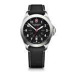 腕時計 ビクトリノックス スイス メンズ Victorinox Alliance Swiss Army Heritage Analog Watch with Black Dial, Black Leather Strap & Silver Accents - Timeless Wristwatch腕時計 ビクトリノックス スイス メンズ