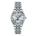 ティソ 腕時計 ティソ レディース Tissot Womens Carson Premium Lady Moonphase Swiss Quartz Watch, Grey, Stainless Steel, 16 (T1222231103300)腕時計 ティソ レディース