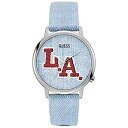 rv QX GUESS Y Guess L.A. Originals Denim Dial Watch V1011M1rv QX GUESS Y