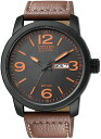 腕時計 シチズン 逆輸入 海外モデル 海外限定 Citizen Military Men's Black Anodized Eco-Drive Black Dial Brown Leather Strap BM8475-26E腕時計 シチズン 逆輸入 海外モデル 海外限定 その1