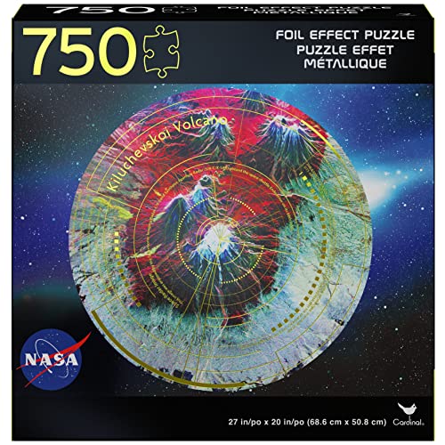 ジグソーパズル 海外製 アメリカ Spin Master NASA, 750-Piece Foil Effect Jigsaw Puzzle Kiluchevskoi Volcano Novelty Galaxy Astronaut Space Themed, for Kids and Adults Aged 12 and upジグソーパズル 海外製 アメリカ