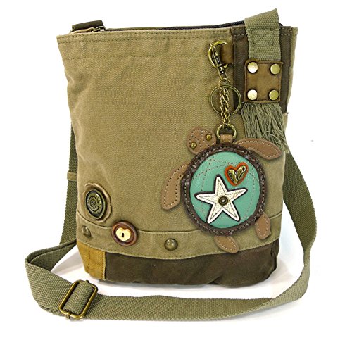 chala バッグ パッチ カバン かわいい Chala Handbag Patch Cross-body Bag Animal Coins Purse/key-Chain (Olive Turtle)chala バッグ パッチ カバン かわいい