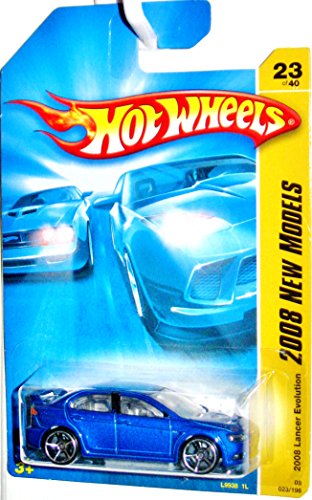 ホットウィール Hot Wheels 2008ランサーエボリューション 2008ニューモデル 23/40 023/196 ブルー Lancer Evolution ビークル ミニカー