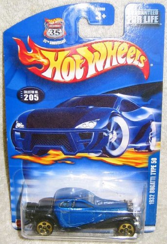 ۥåȥ ޥƥ ߥ˥ ۥåȥ Mattel Hot Wheels Highway 35 1932 BUGATTI TYPE 50 Blue 1:64 Scale Die Cast Car 2002-205ۥåȥ ޥƥ ߥ˥ ۥåȥ