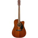 フェンダー アコースティックギター 海外直輸入 Fender CD-60SCE All-Mahogany Dreadnought Cutaway Acousti...