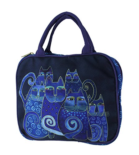 ローレルバーチ トートバッグ アート アメリカ バッグ Laurel Burch Indigo Cats Cotton Cosmetics Travel Toteローレルバーチ トートバッグ アート アメリカ バッグ