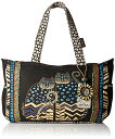 ローレルバーチ トートバッグ アート アメリカ バッグ Laurel Burch Medium Tote Zipper Top 15.5