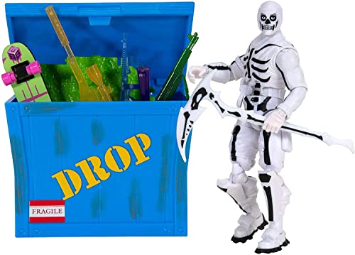 フォートナイト FORTNITE フィギュア 人形 アメリカ直輸入 Fortnite Solo Mode Figure & Supply Crate Collectible Accessory Bundle - Features 4 Inch Skull Trooper (Inverted), Supply Crate, Back Board (フォートナイト FORTNITE フィギュア 人形 アメリカ直輸入のサムネイル