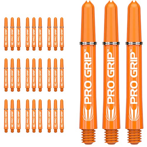 海外輸入品 ダーツ シャフト Target Darts 10 x Sets of Orange Pro Grip Shaft Intermediate - 30 in Total海外輸入品 ダーツ シャフト