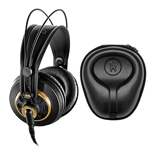 楽天angelica海外輸入ヘッドホン ヘッドフォン イヤホン 海外 輸入 AKG K240 Studio Professional Semi-Open Over-Ear Stereo Headphones Bundle with Hard Shell Headphone Case （2 Items）海外輸入ヘッドホン ヘッドフォン イヤホン 海外 輸入