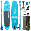 スタンドアップパドルボード マリンスポーツ サップボード SUPボード A&BBOARD Inflatable Stand Up Paddle Board, 10ft/11ft Paddle Boards for Adults with Premium SUP Paddleboard Accessories &スタンドアップパドルボード マリンスポーツ サップボード SUPボード