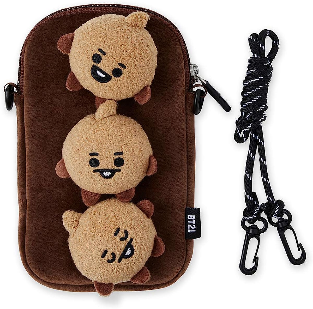 【送料無料】BT21 ぬいぐるみ 人形 SHOOKY シュキ ベビーシリーズ クロスボディバッグ ショルダーストラップつき 約12センチ BTS 防弾少年団