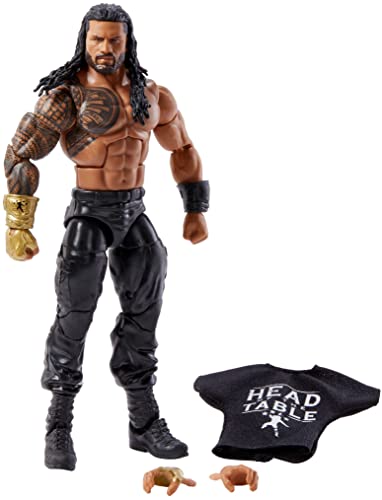 WWE フィギュア アメリカ直輸入 人形 プロレス Mattel WWE Roman Reigns Top Picks Elite Collection Action Figure with Entrance Shirt, 6-inch Posable Collectible Gift for WWE Fans Ages 8 Years Old Up, Wave 1WWE フィギュア アメリカ直輸入 人形 プロレス
