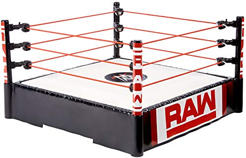 WWE フィギュア アメリカ直輸入 人形 プロレス Mattel WWE Superstar 14-inch Ring with Authentic Logo, Flexible Ropes & Spring-loaded Mat for Bouncing Action [Amazon Exclusive]WWE フィギュア アメリカ直輸入 人形 プロレス