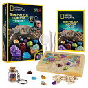 ナショナルジオグラフィック 知育玩具 科学 実験 NATIONAL GEOGRAPHIC National Geographic Semi-Precious Gemstone Dig Kit for Kids - 15 Gems Including Amethyst, Garnet, Opal, Blue Topaz, anナショナルジオグラフィック 知育玩具 科学 実験 NATIONAL GEOGRAPHIC