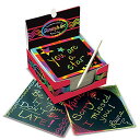 メリッサ&ダグ おもちゃ 知育玩具 Melissa & Doug Melissa & Doug Scratch Art Rainbow Mini Notes (125) With Wooden Stylus - FSC Certifiedメリッサ&ダグ おもちゃ 知育玩具 Melissa & Doug