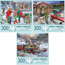 ジグソーパズル 海外製 アメリカ Bits and Pieces ? Value Set of Three 300 Piece Jigsaw Puzzles f...
