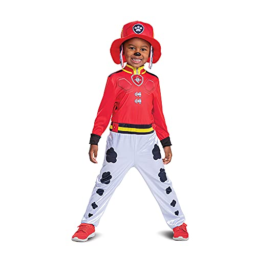 楽天angelicaパウパトロール アメリカ直輸入 子供服 キッズ ファッション Disguise Paw Patrol Marshall Costume Hat and Jumpsuit for Boys, Paw Patrol Movie Character Outfit with Badge, Classic Toddler Size Largeパウパトロール アメリカ直輸入 子供服 キッズ ファッション