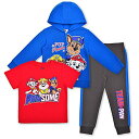 パウパトロール 子供服 半袖Tシャツ ジョガーパンツ 3点セット 7 日本サイズ120-130相当 チェイス ラブル 複数キャラクター レッド/ブルー キッズ ...
