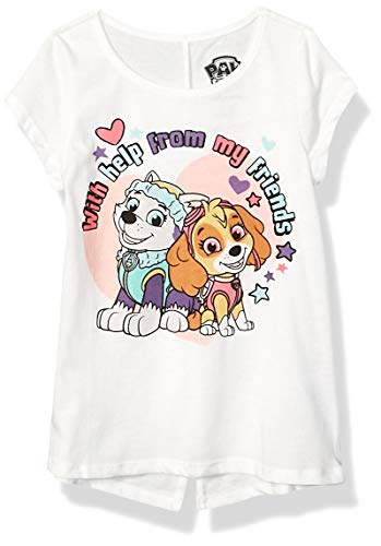 パウパトロール アメリカ直輸入 子供服 キッズ ファッション Paw Patrol Nickelodeon Girls Short Sleeve T-Shirt for Toddler and Little Kids - Grey/Pink/White/Blueパウパトロール アメリカ直輸入 子供服 キッズ ファッション