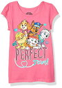 パウパトロール 子供服 半袖Tシャツ 5T 日本サイズ110-120相当 スカイ マーシャル エベレスト ラブル チェイス 複数キャラクター ピンク キッズ ファッション 男の子 女の子