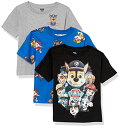 パウパトロール アメリカ直輸入 子供服 キッズ ファッション Nickelodeon Boys' Little Paw Patrol 3 Pack Tee Bundle, Royal/Black/Heather Grey, L-7パウパトロール アメリカ直輸入 子供服 キッズ ファッション