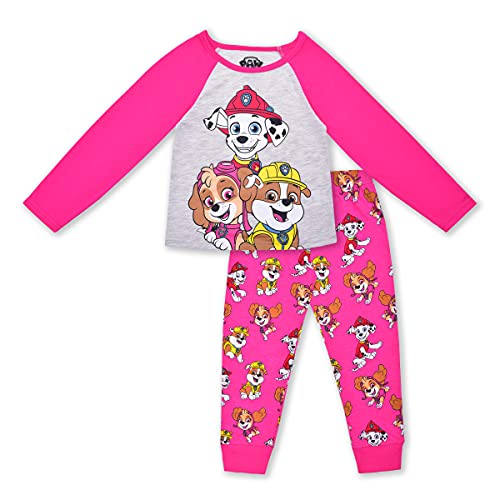 パウパトロール アメリカ直輸入 子供服 キッズ ファッション Nickelodeon Paw Patrol Girls’ Long Sleeve Shirt and Jogger Pants Set for Toddler and Little Kids Grey/Pinkパウパトロール アメリカ直輸入 子供服 キッズ ファッション