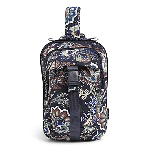 Fubh[ xubh[ AJ t_B}CA~ { Vera Bradley Women's Cotton Utility Sling Backpack, Java Navy Camo - Recycled Cotton, One SizeFubh[ xubh[ AJ t_B}CA~ {