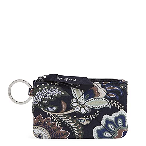 ヴェラブラッドリー パスケース IDケース 定期入れ ベラブラッドリー Vera Bradley Women's Cotton Deluxe Zip ID Case Wallet With RFID Protection, Java Navy Camo - Recycled Cotton, One Sizeヴェラブラッドリー パスケース IDケース 定期入れ ベラブラッドリー