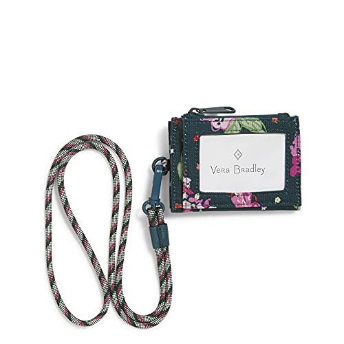 ヴェラブラッドリー ヴェラブラッドリー パスケース IDケース 定期入れ ベラブラッドリー Vera Bradley Women's Recycled Lighten Up Reactive Lanyard Card Case With RFID Protection, Hope Blooms Teal, One Sizeヴェラブラッドリー パスケース IDケース 定期入れ ベラブラッドリー