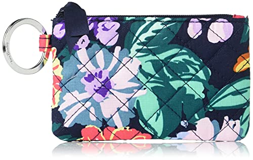 ヴェラブラッドリー ヴェラブラッドリー パスケース IDケース 定期入れ ベラブラッドリー Vera Bradley Women's Cotton Zip ID Case Wallet, Happy Blooms, One Sizeヴェラブラッドリー パスケース IDケース 定期入れ ベラブラッドリー