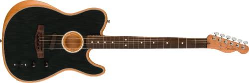 フェンダー アコースティックギター 海外直輸入 Fender Acoustasonic Player Telecaster Acoustic Electric Guitar, with 2-Year Warranty, Brushed Black, Rosewood Fingerboard, with Gig Bagフェンダー アコースティックギター 海外直輸入