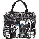 ローレルバーチ トートバッグ アート アメリカ バッグ Laurel Burch Wild Cat Black & White Cosmetic Travel ...