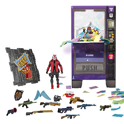 եȥʥ FORTNITE ե奢 ͷ ꥫľ͢ Fortnite Vending Machine, Features 4 Inch X-Lord Action Figure, Includes 9 Weapons, 4 Back Bling, and 4 Building Material Piecesեȥʥ FORTNITE ե奢 ͷ ꥫľ͢