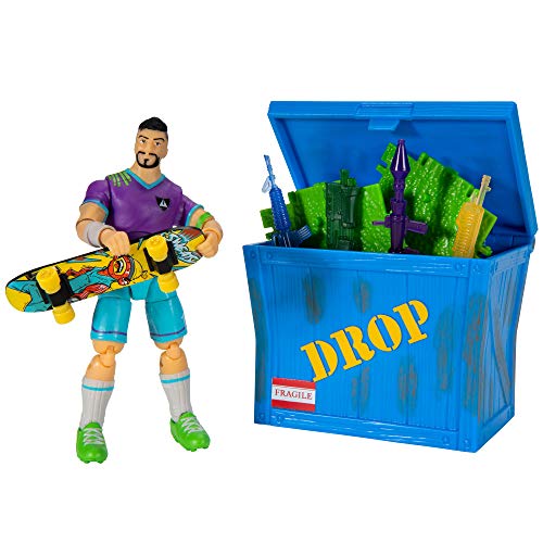 フォートナイト FORTNITE フィギュア 人形 アメリカ直輸入 FORTNITE Solo Mode Figure and Supply Crate Collectible Accessory Set Bundle - Features 4” Midfield Maestro, Supply Crate, Back Board (Sweaフォートナイト FORTNITE フィギュア 人形 アメリカ直輸入