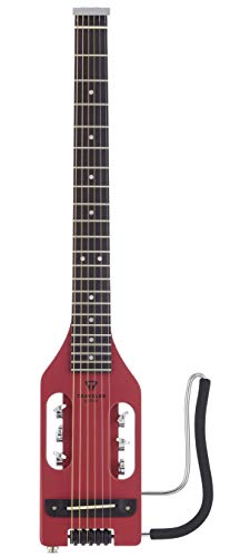 トラベラーギター エレキギター 海外直輸入 Traveler Guitar Ultra-Light Vintage Red Acoustic Electric Guitar Portable Electric Acoustic Guitar with Removable Lap Rest Full 24 3/4 Scale Headless Guitar Travトラベラーギター エレキギター 海外直輸入