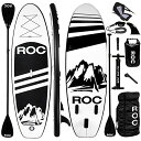 スタンドアップパドルボード マリンスポーツ サップボード SUPボード Roc Inflatable Stand Up Paddle Boards with P...