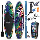 スタンドアップパドルボード マリンスポーツ サップボード SUPボード SereneLife Inflatable Stand Up Paddle Board ...