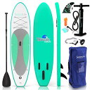 スタンドアップパドルボード マリンスポーツ サップボード SUPボード SereneLife Inflatable Stand Up Paddle Board (6 Inches Thick) ..